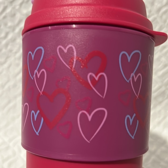 Like New Tupperware 16oz Eco-To-Go Tumbler Cup Hearts - Picture 13 of 13